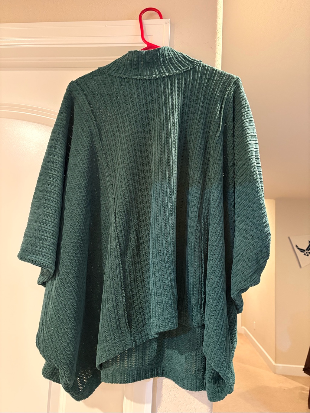 Women's Teal Ribbed Sweater